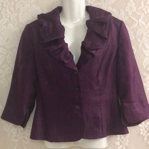 Adrianna Papell evening essentials top sz 12 plum
